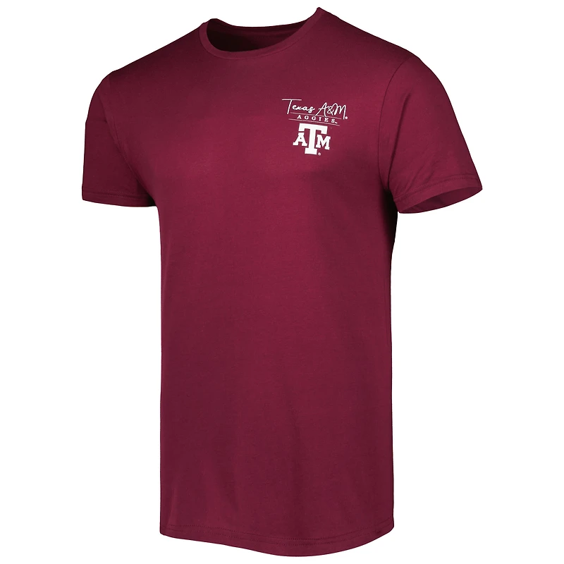 T-shirt grenat Texas A&M Aggies Hyperlocal pour homme