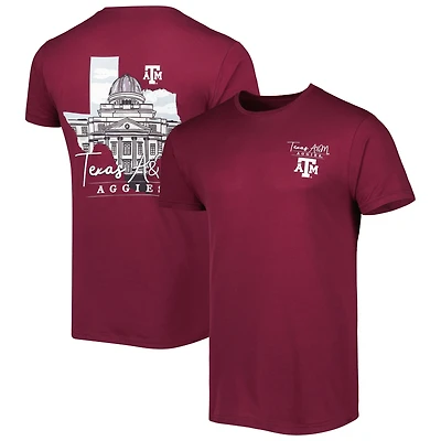 T-shirt grenat Texas A&M Aggies Hyperlocal pour homme