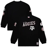 T-shirt à manches longues noir Mitchell & Ness pour homme, édition camp d'entraînement des Texas A&M Aggies
