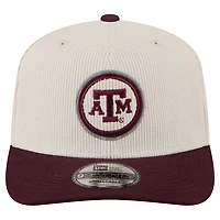 Men's New Era Cream/Maroon Texas A&M Aggies Loyal Corduroy 9SEVENTY Adjustable Hat