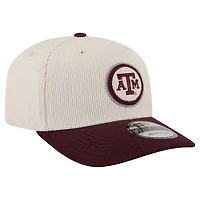 Men's New Era Cream/Maroon Texas A&M Aggies Loyal Corduroy 9SEVENTY Adjustable Hat