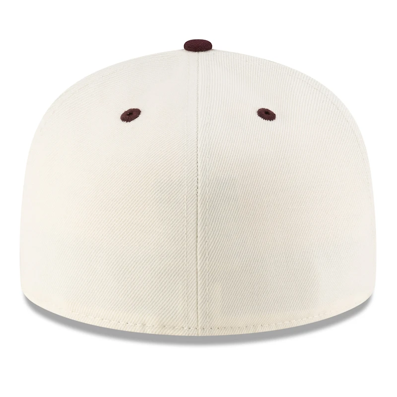 Casquette ajustée 59FIFTY On-Field des Texas A&M Aggies de New Era pour homme, crème/marron