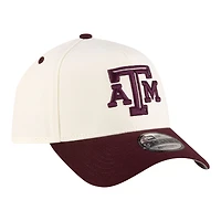 Men's New Era  Cream Texas A&M Aggies 9FORTY A-Frame Adjustable Hat