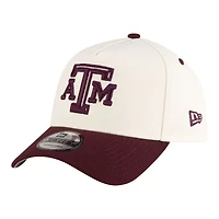 Casquette ajustable New Era crème Texas A&M Aggies 9FORTY pour homme