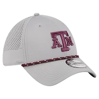 Casquette New Era 39THIRTY Flex grise Texas A&M Aggies pour homme