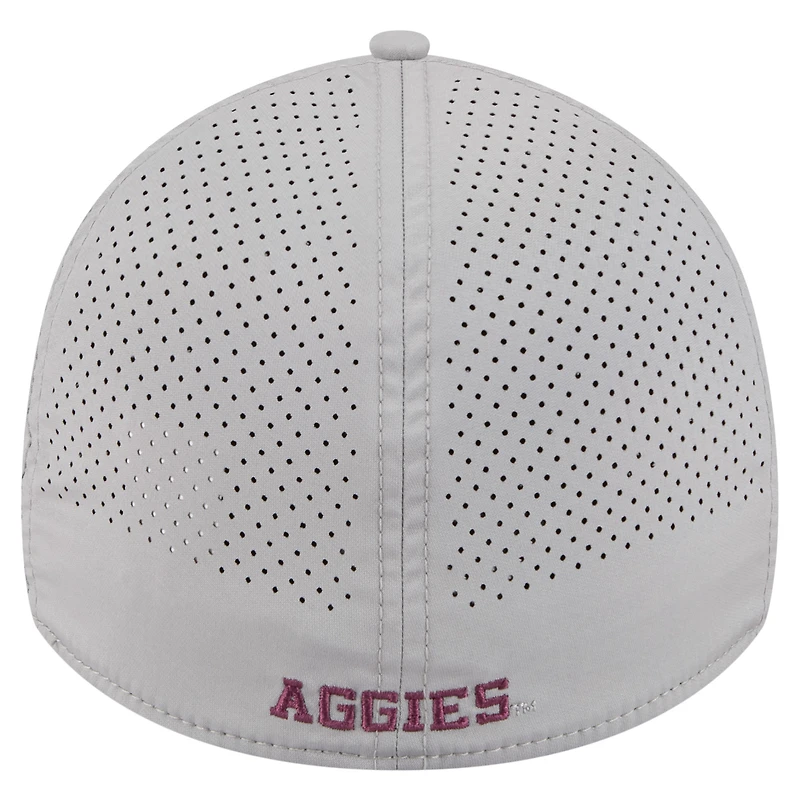 Casquette New Era 39THIRTY Flex grise Texas A&M Aggies pour homme