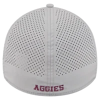 Casquette New Era 39THIRTY Flex grise Texas A&M Aggies pour homme
