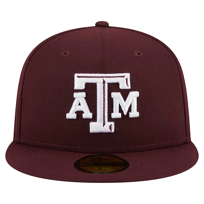 Men's New Era Maroon Texas A&M Aggies 59FIFTY Fitted Hat
