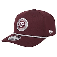 Casquette extensible à boutons-pression COOLERA 9SEVENTY Texas A&M Aggies de New Era pour homme, marron