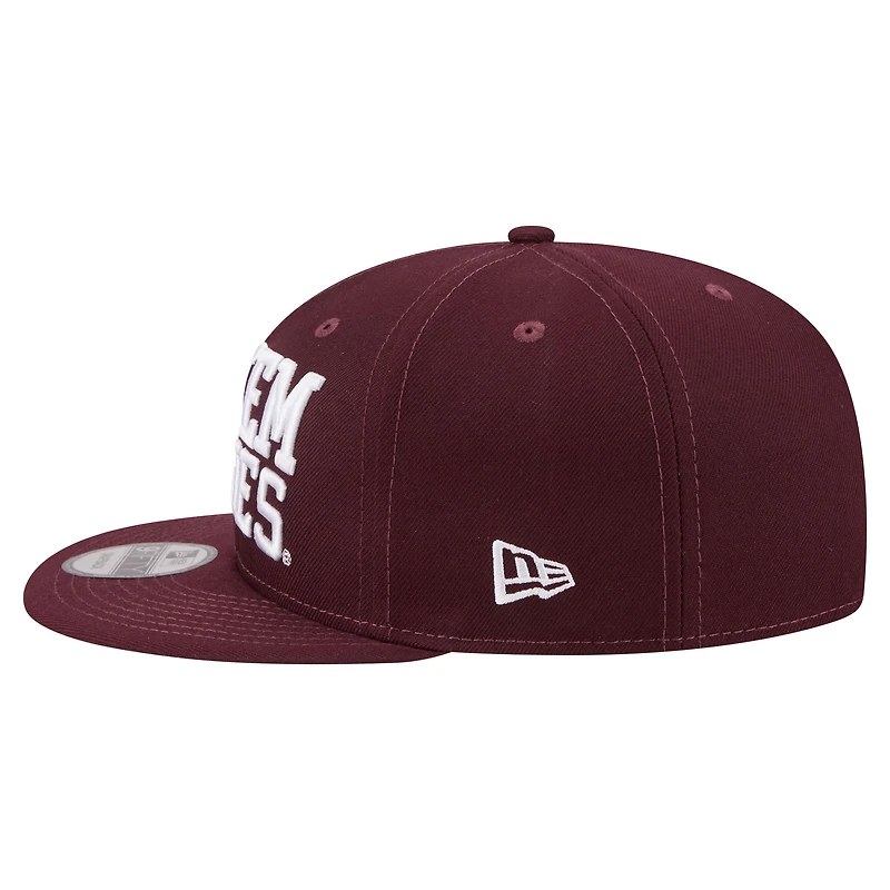 Men's New Era Maroon Texas A&M Aggies Go Team 9FIFTY Snapback Hat