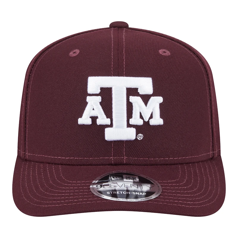 Men's New Era  Maroon Texas A&M Aggies Team Collective 9SEVENTY Stretch-Snap Adjustable Hat