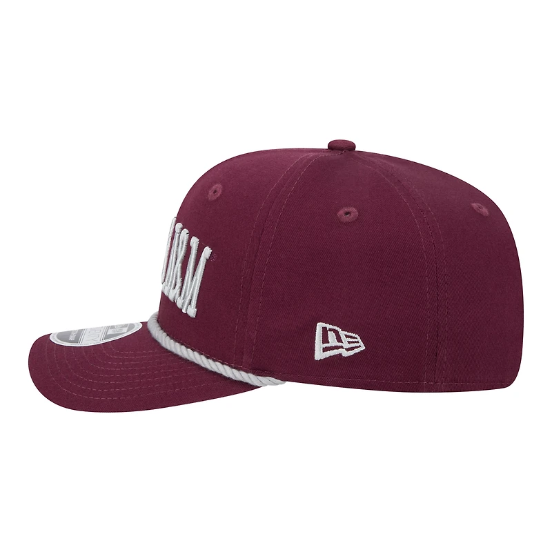 Casquette New Era bordeaux Texas A&M Aggies Wordmark Rope 9SEVENTY pour homme