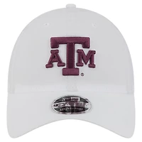 Casquette ajustable New Era blanche Texas A&M Aggies Active Ripstop 9TWENTY pour homme