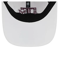Casquette ajustable New Era blanche Texas A&M Aggies Active Ripstop 9TWENTY pour homme