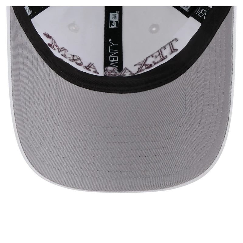 Casquette ajustable 9TWENTY blanche New Era pour homme, Texas A&M Aggies