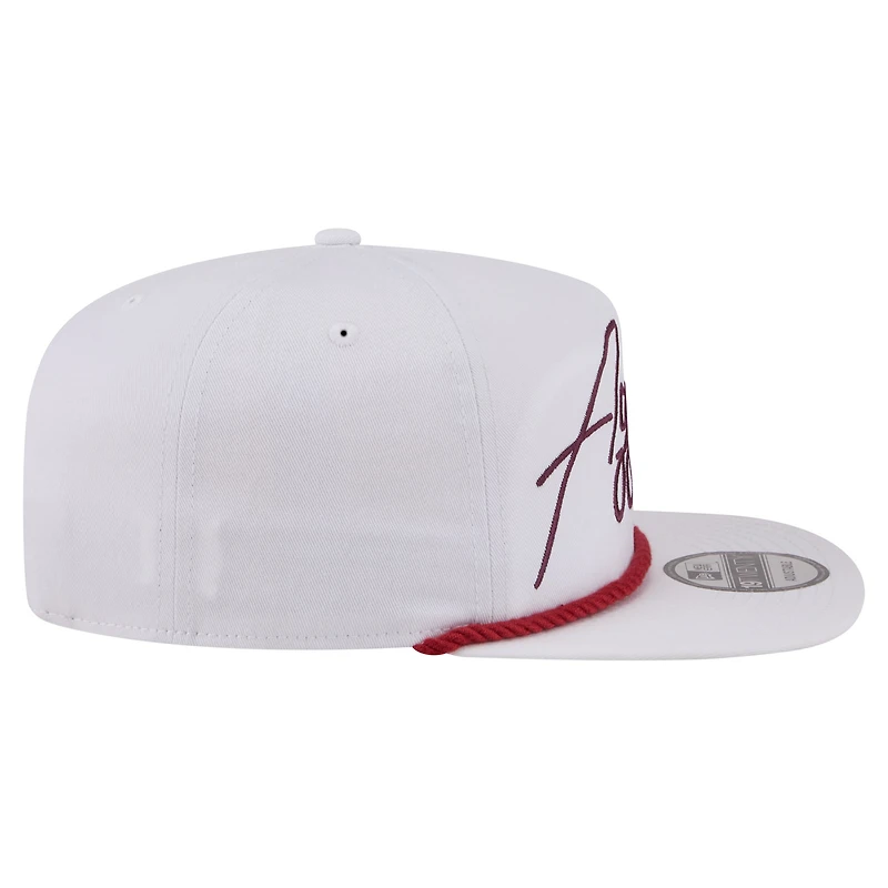 Casquette ajustable New Era blanche Texas A&M Aggies Team Rope 19TWENTY pour homme