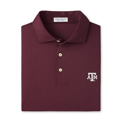 Men's Peter Millar Maroon Texas A&M Aggies Hugo Performance Jersey Polo