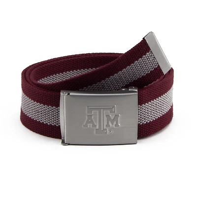 Ceinture en tissu Texas A&M Aggies pour homme