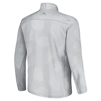 Men's Tommy Bahama Gray Texas A&M Aggies Sport Delray Frond Quarter-Zip Jacket