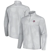 Men's Tommy Bahama Gray Texas A&M Aggies Sport Delray Frond Quarter-Zip Jacket