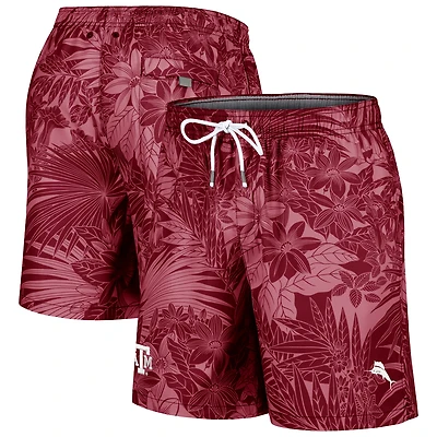 Short de bain Tommy Bahama marron pour homme, Texas A&M Aggies, Santiago Palms