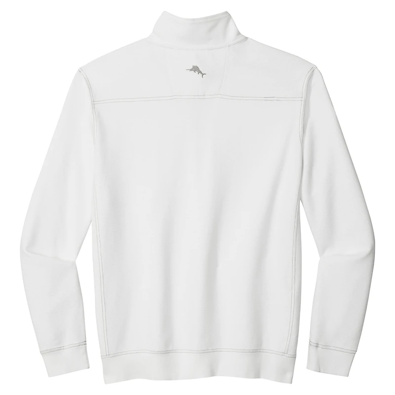 Veste Tommy Bahama blanche pour homme, Texas A&M Aggies, demi-zippée, Montego Bay