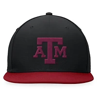 Casquette ajustée Top of the World noire Texas A&M Aggies pour hommes