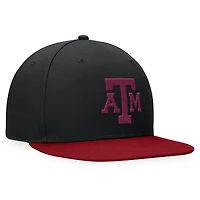 Casquette ajustée Top of the World noire Texas A&M Aggies pour hommes