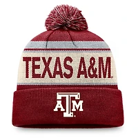Men's Top of the World Maroon Texas A&M Aggies Prime Cuffed Knit Hat with Pom