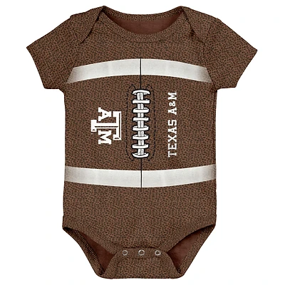 Body de football américain Texas A&M Aggies marron pour nouveau-né Outerstuff