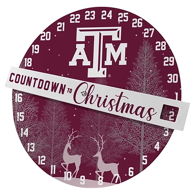 Pegasus Texas A&M Aggies Countdown to Christmas Wall Sign