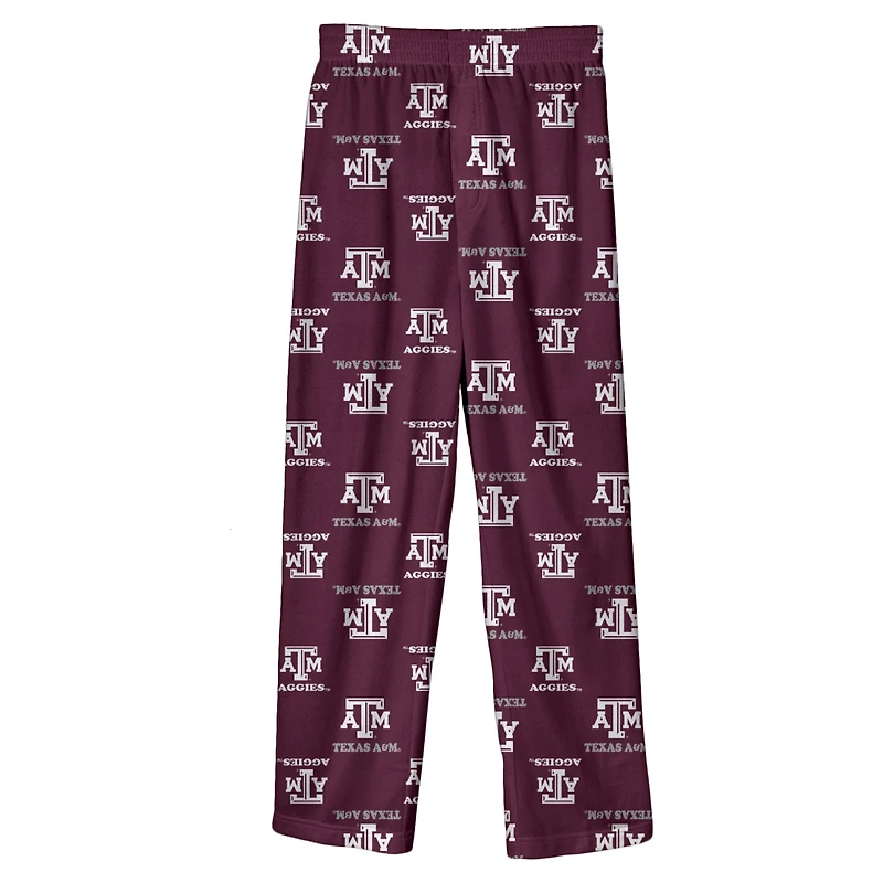 Pantalon de sport pour enfant Outerstuff, couleur marron, avec logo intégral des Texas A&M Aggies