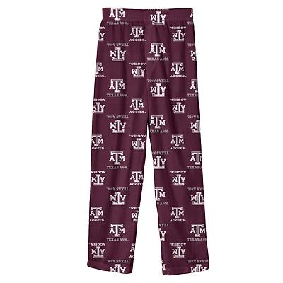 Pantalon de sport pour enfant Outerstuff, couleur marron, avec logo intégral des Texas A&M Aggies
