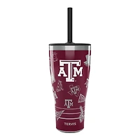 Gobelet Tervis Texas A&M Aggies de 30 oz avec couvercle à paille