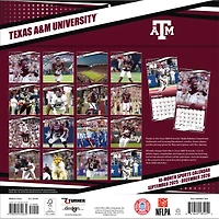 Texas A&M Aggies 12” x 12” 2026 Team Wall Calendar