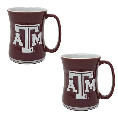 Texas A&M Aggies 16oz. Sculpted Barista Mug Two-Pack
