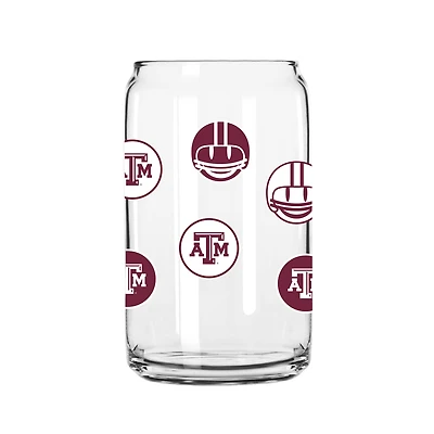 Texas A&M Aggies 16 oz. Smiley peut verre