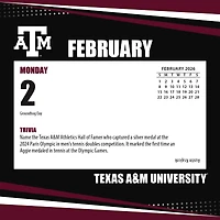Texas A&M Aggies 2026 Box Calendar