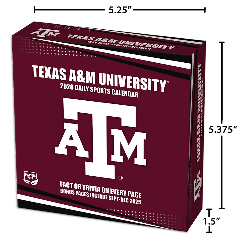 Texas A&M Aggies 2026 Box Calendar