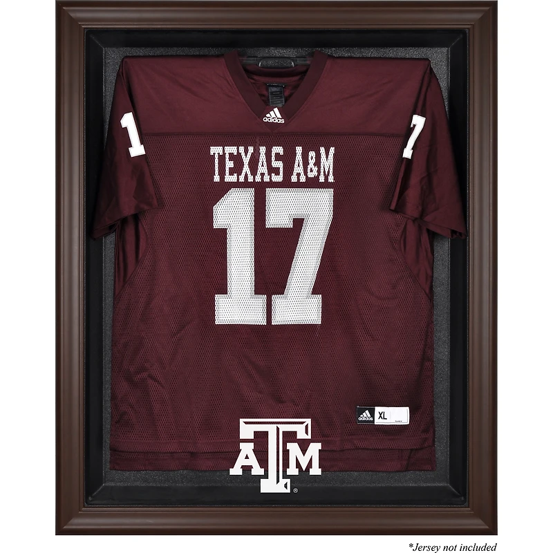 Texas A&M Aggies Brown Framed Logo Jersey Display Case