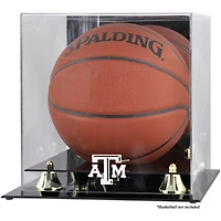 Texas A&M Aggies Golden Classic Logo Basketball Display Case with Mirror Back