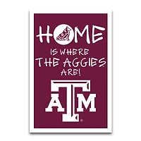 Drapeau de jardin Texas A&M Aggies « Home Is Where » (30 x 45 cm)