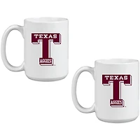 Texas A&M Aggies Two Pack 15oz. Vault Sketch Ceramic Mug Set