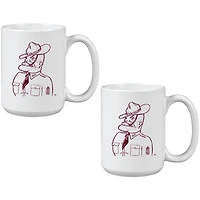 Lot de deux tasses en céramique Vault Sketch de 425 ml des Texas A&M Aggies