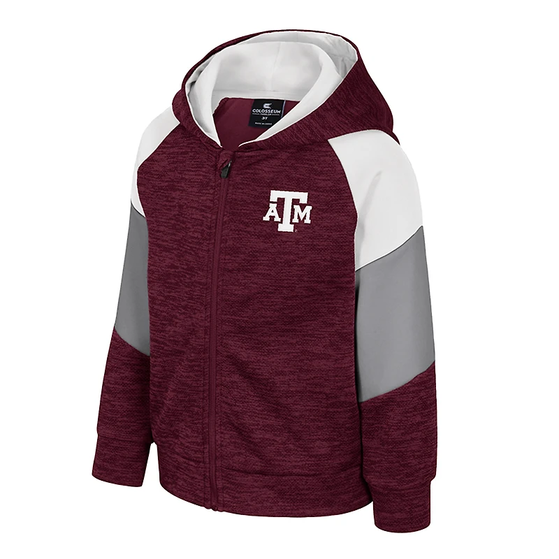 Toddler Colosseum Maroon Texas A&M Aggies Spirit Hollow Full-Zip Hoodie