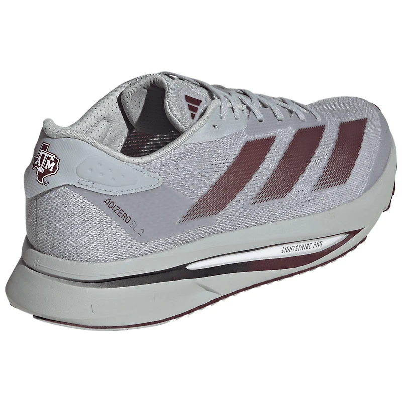 Unisex adidas White Texas A&M Aggies Adizero Sl2 Running Shoes
