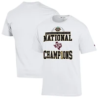Unisex Champion  White Texas A&M Aggies 2025 NCAA Women's Volleyball National Champions Locker Room T-Shirt