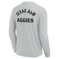 T-shirt unisexe Fanatics gris Texas A&M Aggies Elements super doux à manches longues