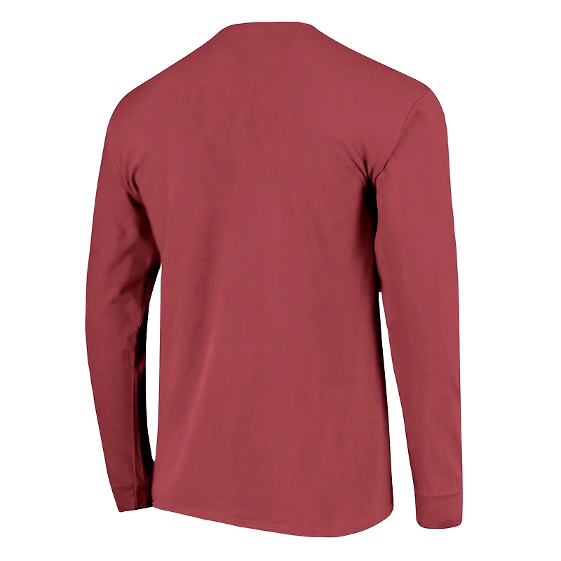 T-shirt unisexe à manches longues « Texas A&M Aggies String Lights » bordeaux, couleur confort.