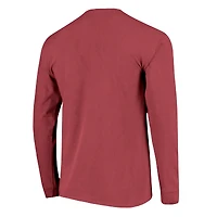 T-shirt unisexe à manches longues « Texas A&M Aggies String Lights » bordeaux, couleur confort.